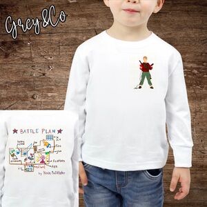 Home Alone Battle Plan Long Sleeve Shirt Youth Small 6-8